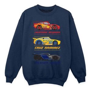 Cars Boys Racer Profile Cotton Sweatshirt / Navy Blue